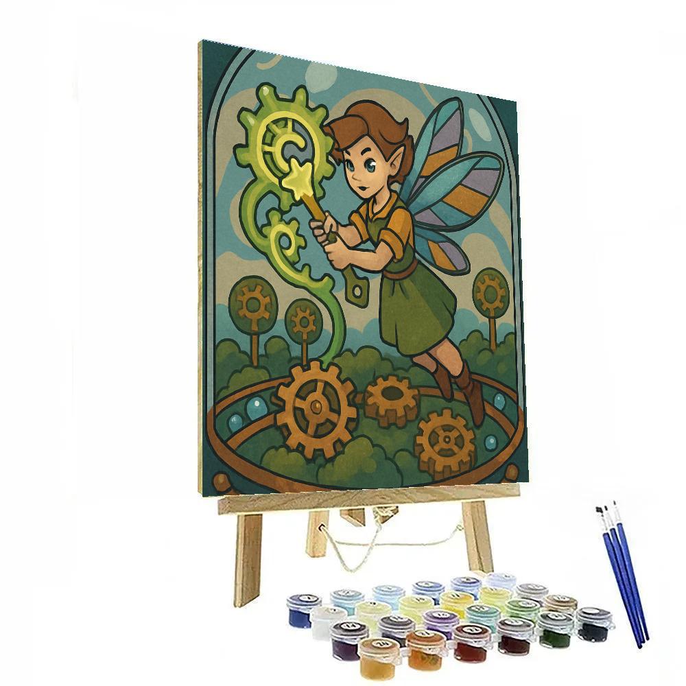 Clockwork Conservatory Fairy DIY paint by numbers