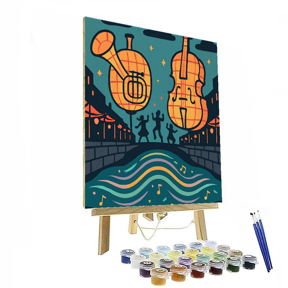 Carnival Of Lanterns With Music painting number kit