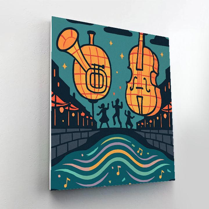 Carnival Of Lanterns With Music painting number kit