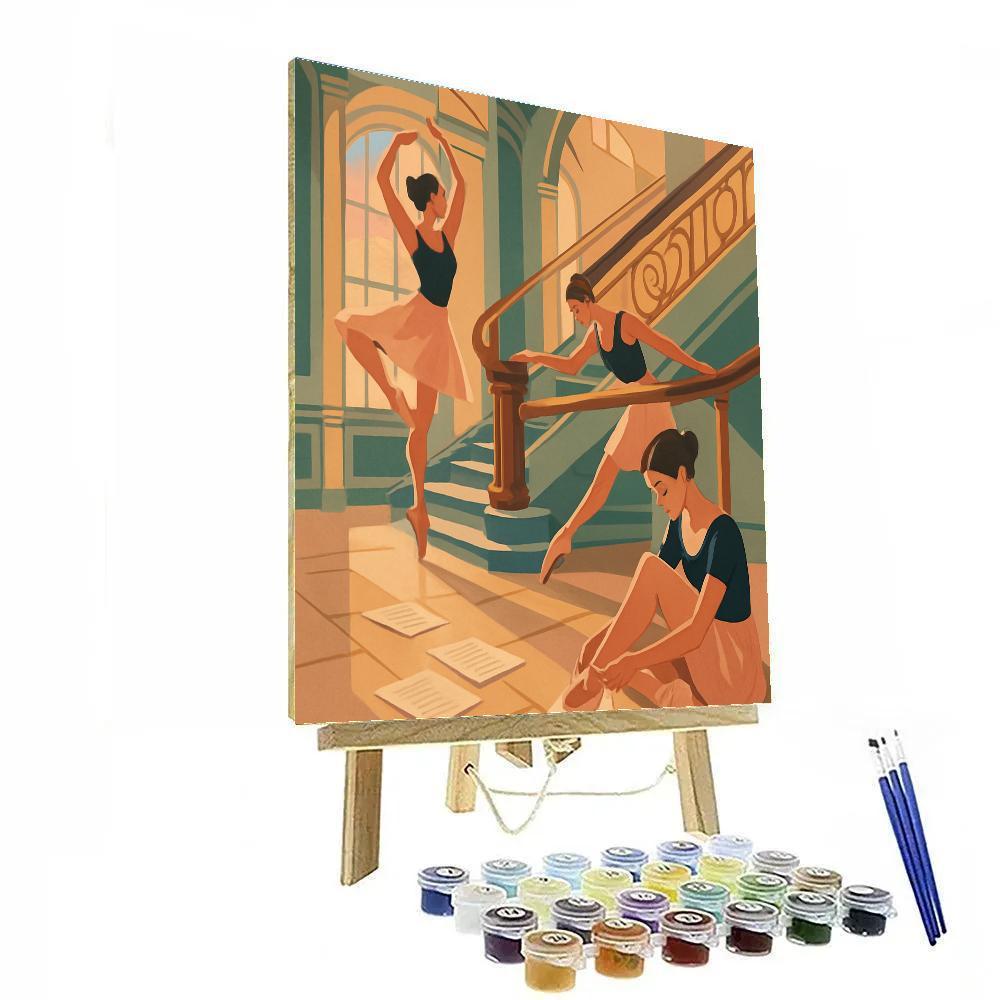 Grand Foyer With Ballet Rehearsal paint by numbers