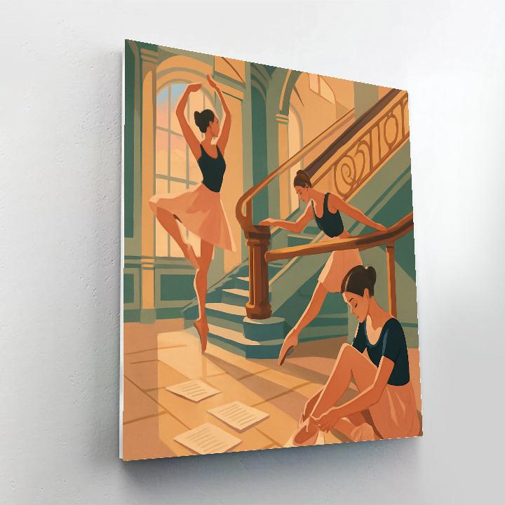 Grand Foyer With Ballet Rehearsal paint by numbers