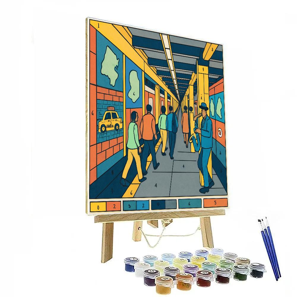 New York Dream Cartography paint by number