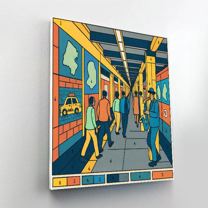 New York Dream Cartography paint by number