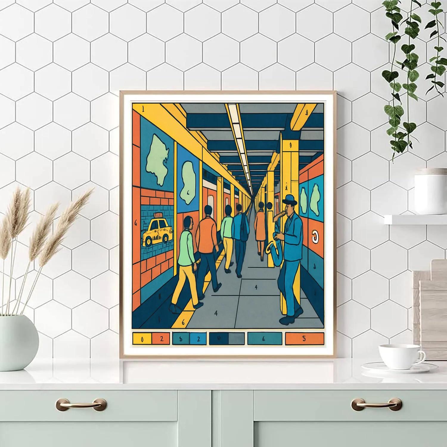 New York Dream Cartography paint by number