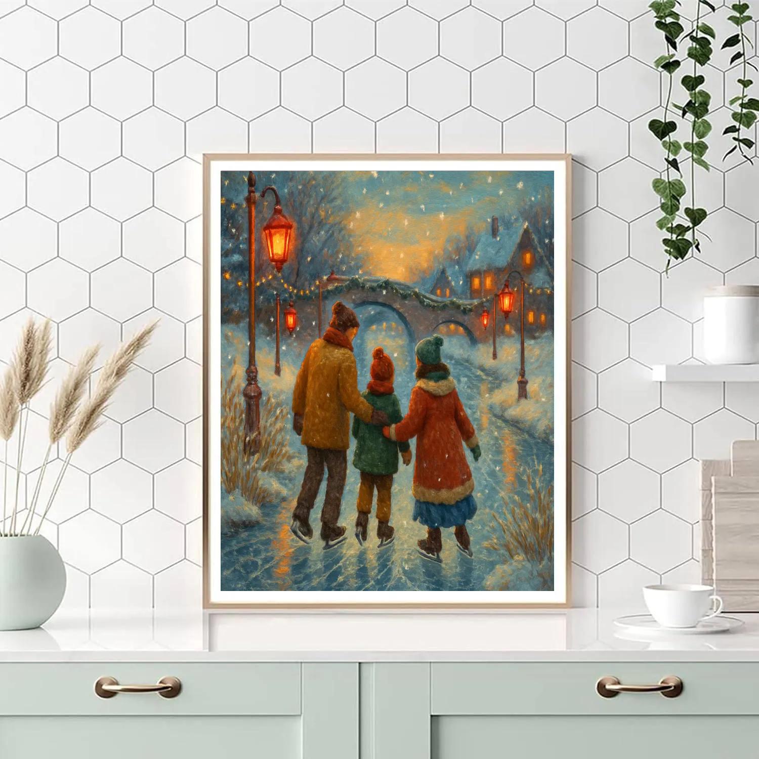 Lanterns Along The Cranberry Canal painting number kit