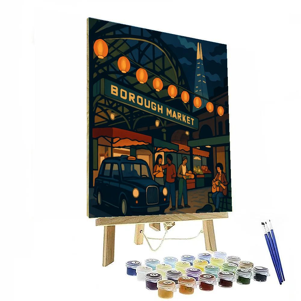 Midnight Market Lanterns In London paint by color