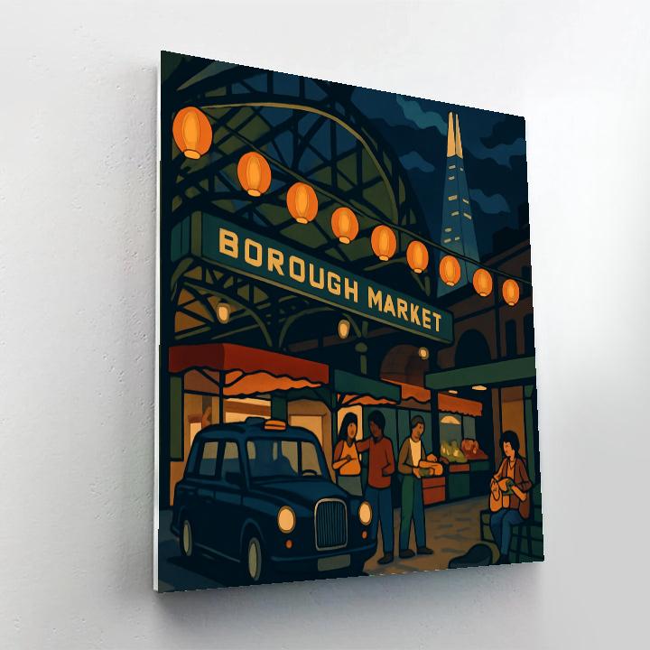 Midnight Market Lanterns In London paint by color