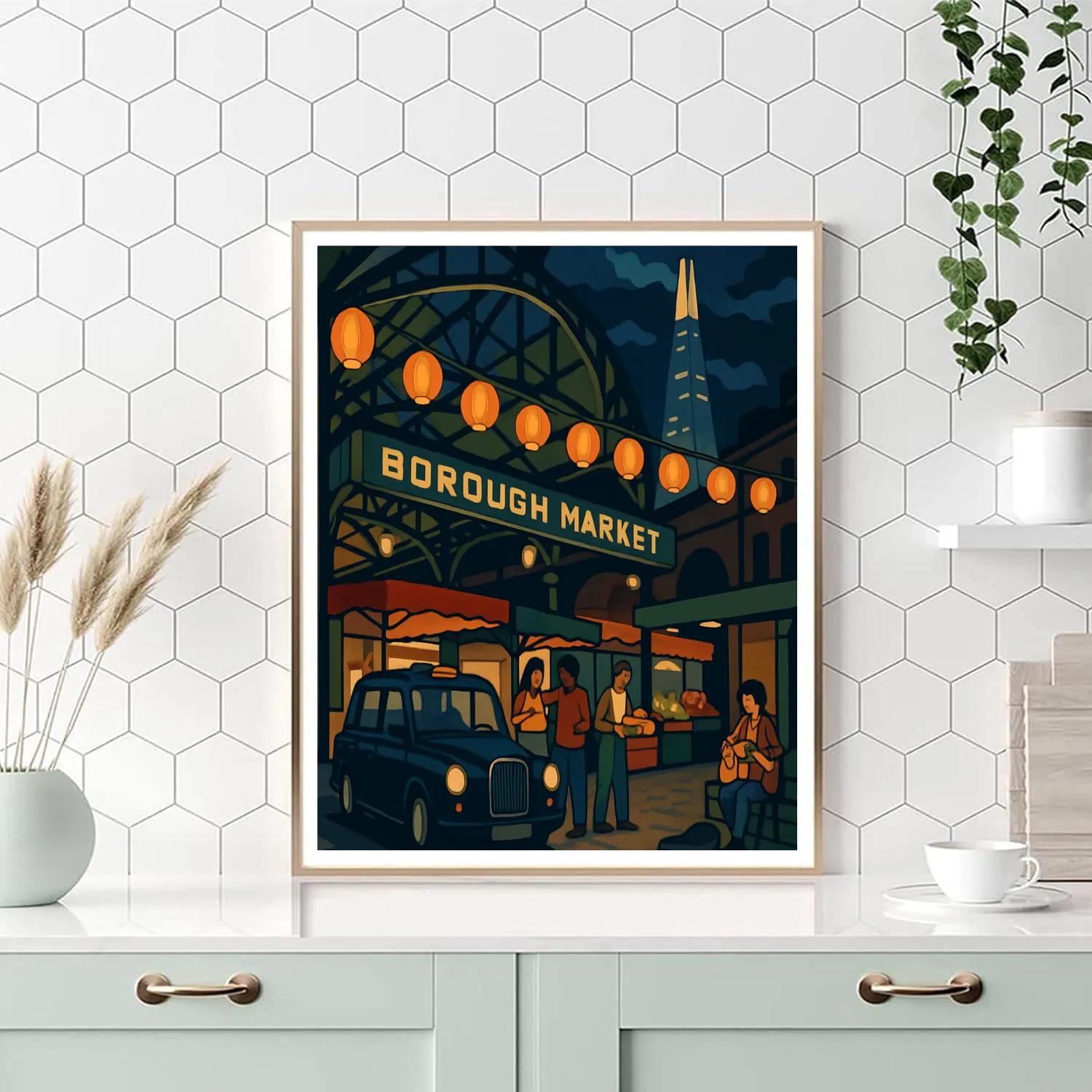 Midnight Market Lanterns In London paint by color
