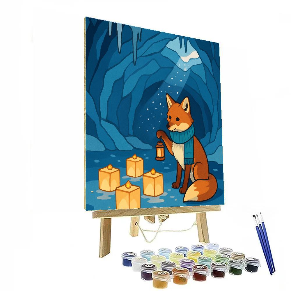 Lantern Workshop Under The Winter Glacier Paint by numbers kits