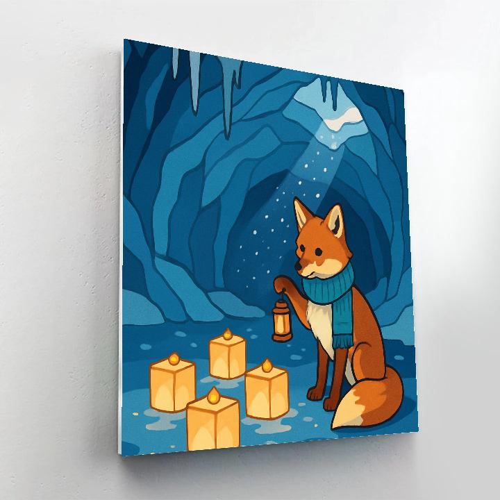 Lantern Workshop Under The Winter Glacier Paint by numbers kits