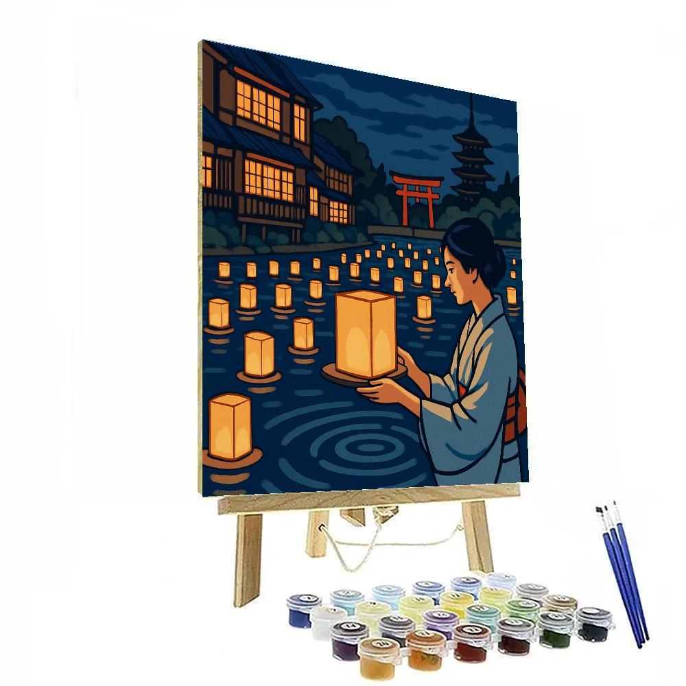 Japan Paper Lantern Regatta paint by numbers