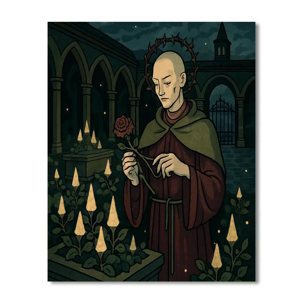 Gothic Crafted Reliquary Garden paint by number