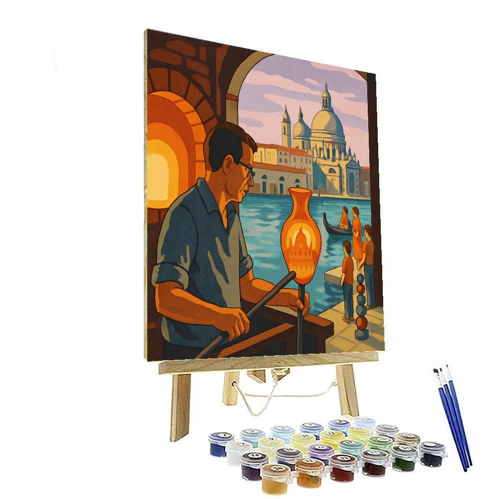 Skyline Workshop Of Glass, Venice-Crafted Paint by numbers kits