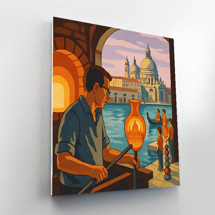 Skyline Workshop Of Glass, Venice-Crafted Paint by numbers kits