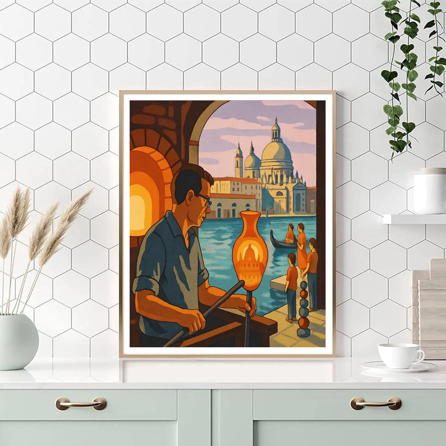 Skyline Workshop Of Glass, Venice-Crafted Paint by numbers kits