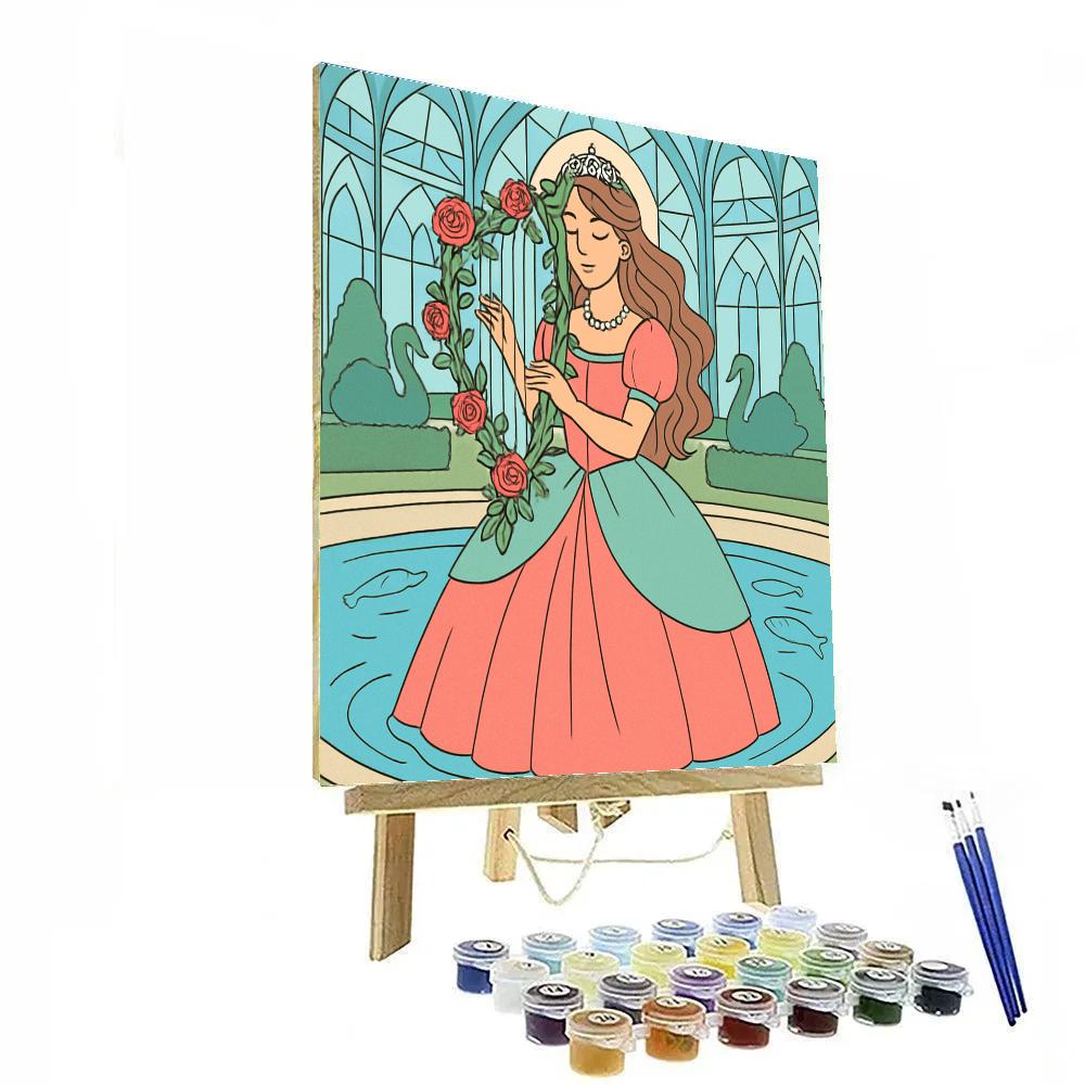 Crystal Atrium, Princess In Bloom paint by number