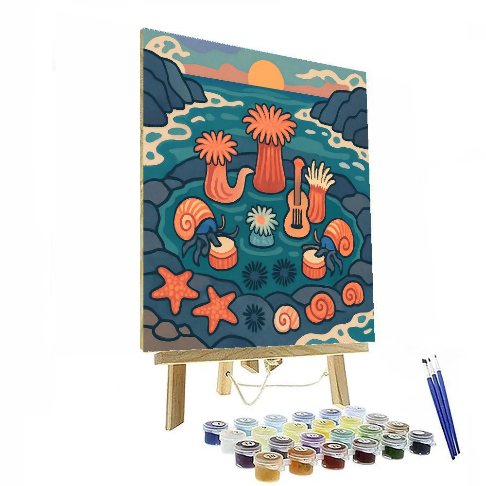 Tide Pool Orchestra Ocean DIY paint by numbers