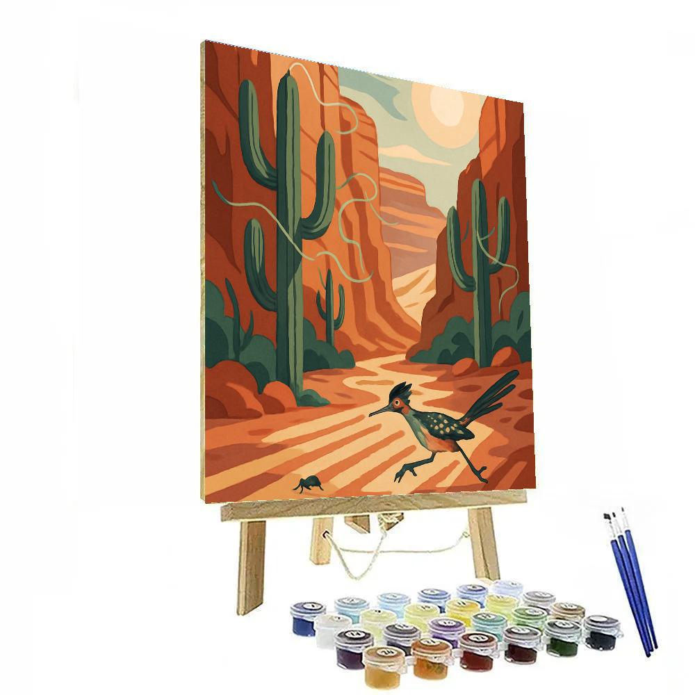 Desert Wind Harp Canyon painting number kit