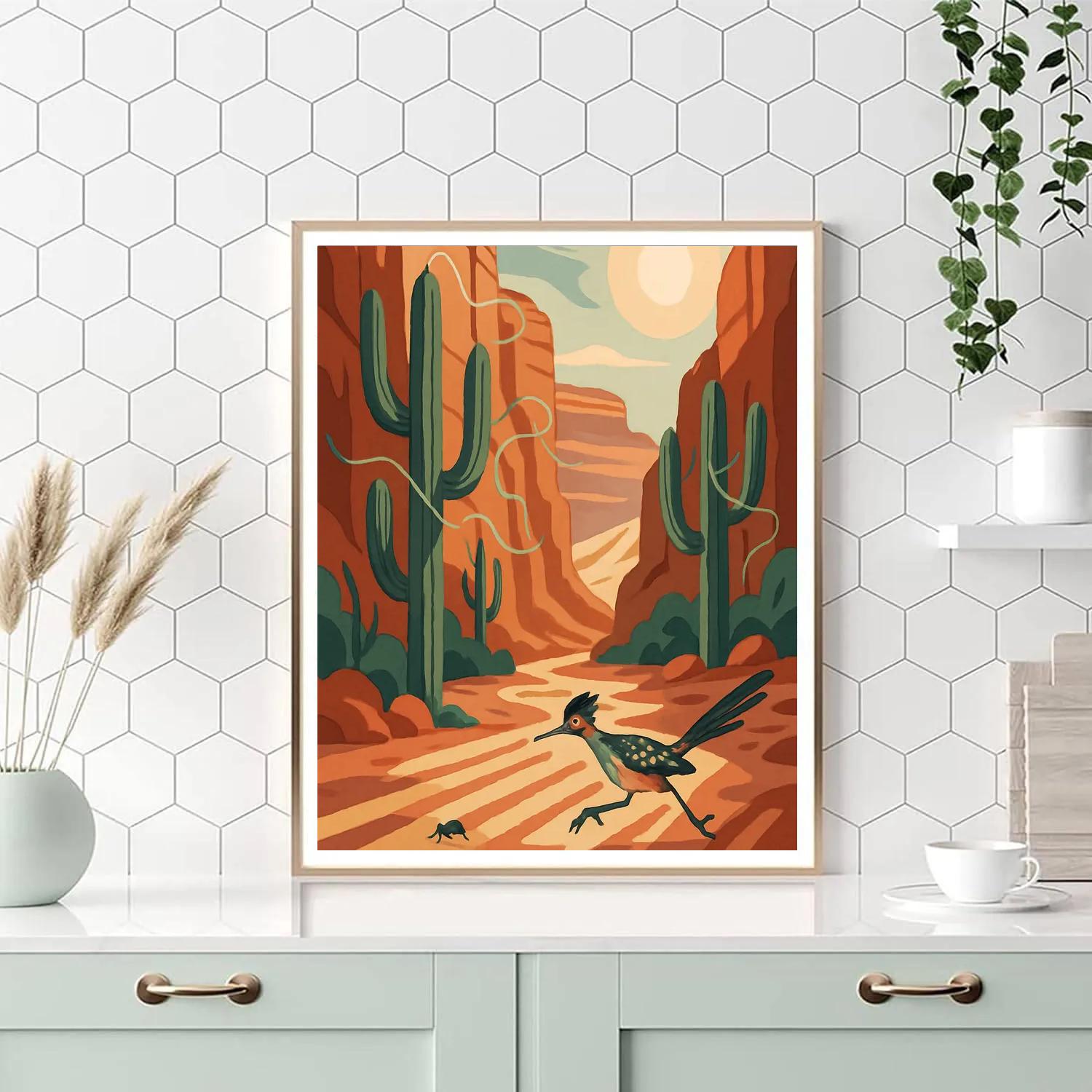 Desert Wind Harp Canyon painting number kit