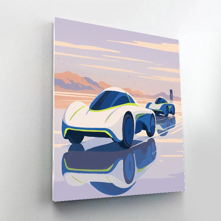 Solar Salt Flats Cars Mirage Sprint Numbered painting kits