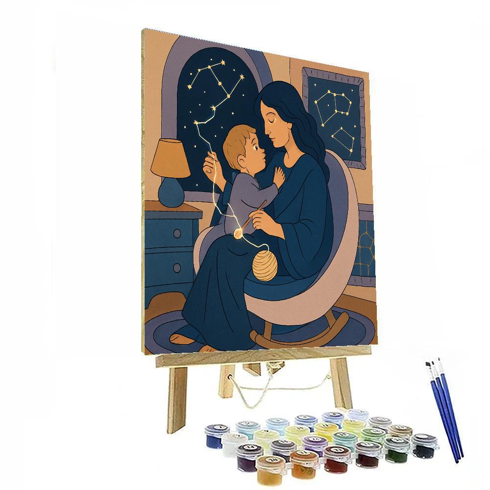 Constellation Lullaby Mother Paint by numbers kits