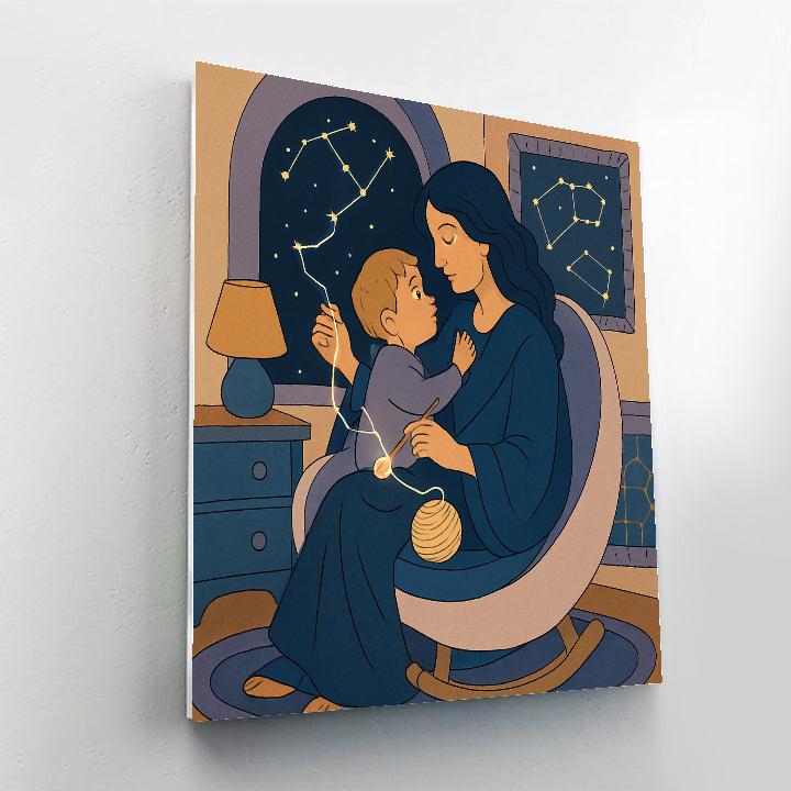 Constellation Lullaby Mother Paint by numbers kits