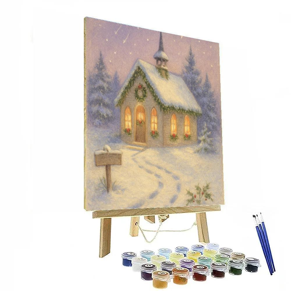 The Quiet Chapel Of Falling Stars paint by number