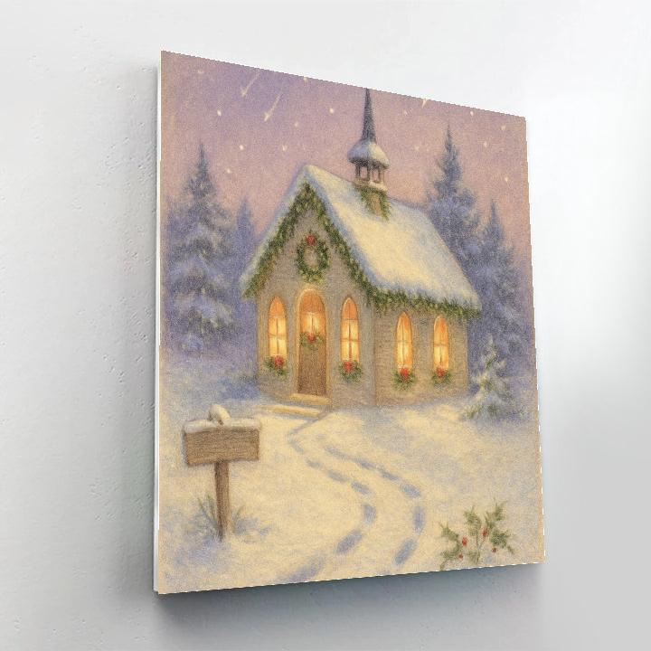 The Quiet Chapel Of Falling Stars paint by number