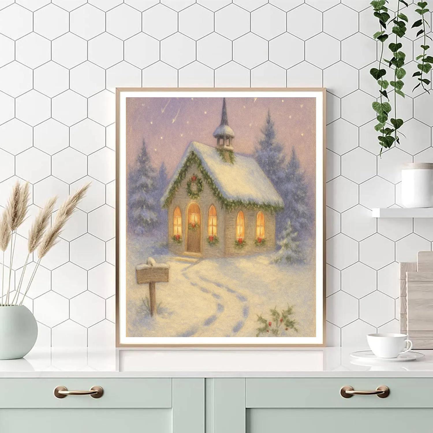The Quiet Chapel Of Falling Stars paint by number