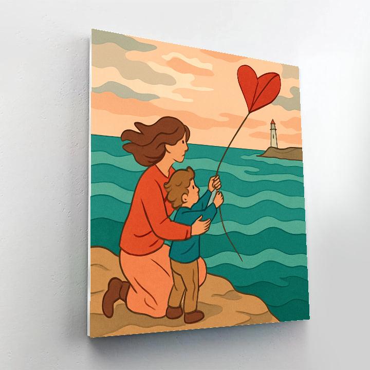 Paper Kites With Motherly Courage paint by numbers