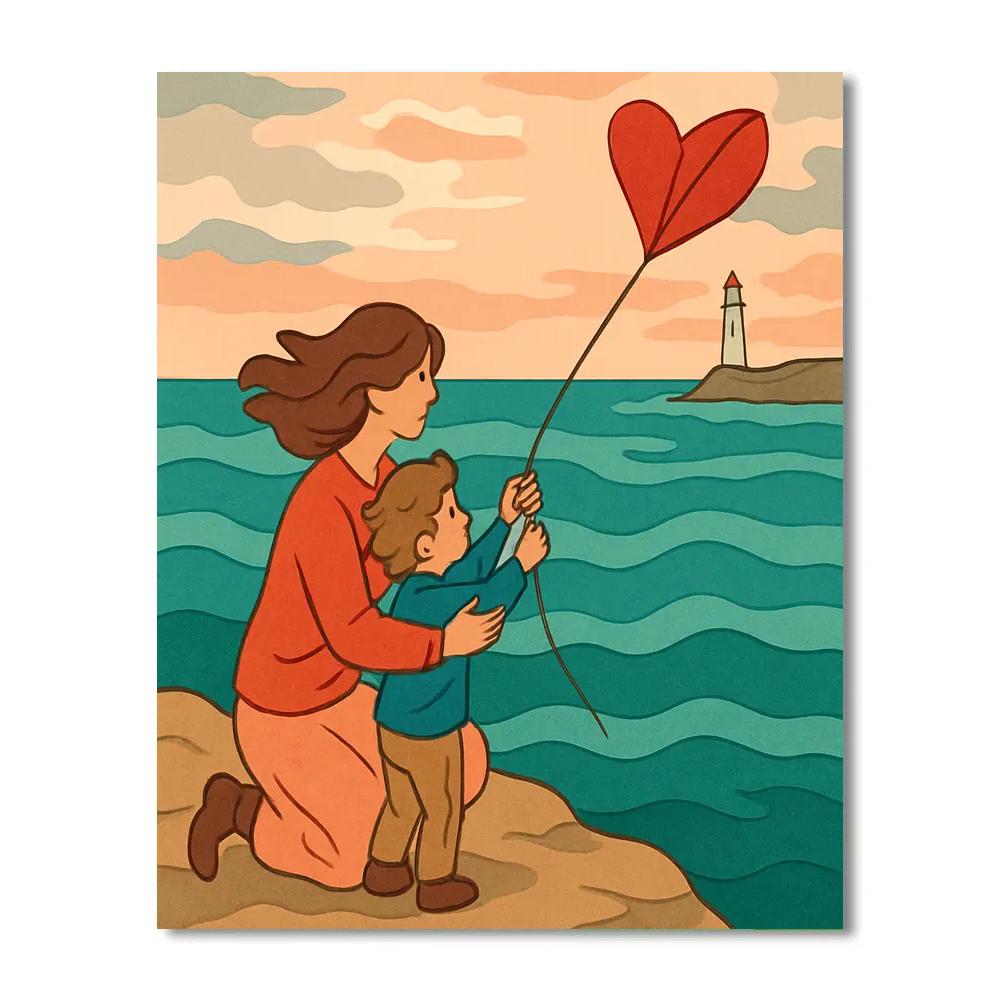 Paper Kites With Motherly Courage paint by numbers