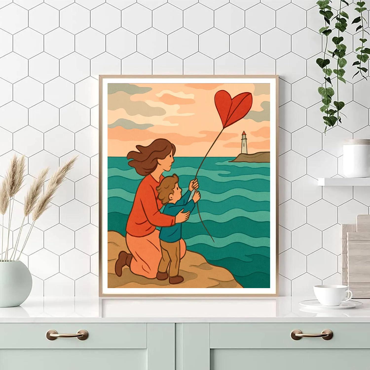 Paper Kites With Motherly Courage paint by numbers