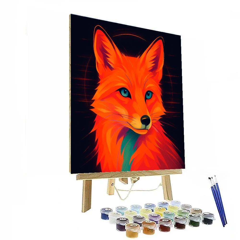 Mirage Ember Fox Paint by numbers art