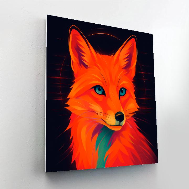 Mirage Ember Fox Paint by numbers art