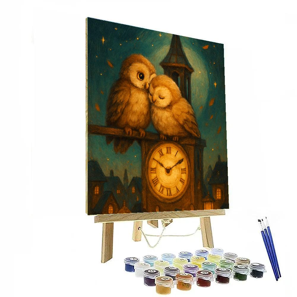 The Clocktower Owls Halloween Watch paint by color