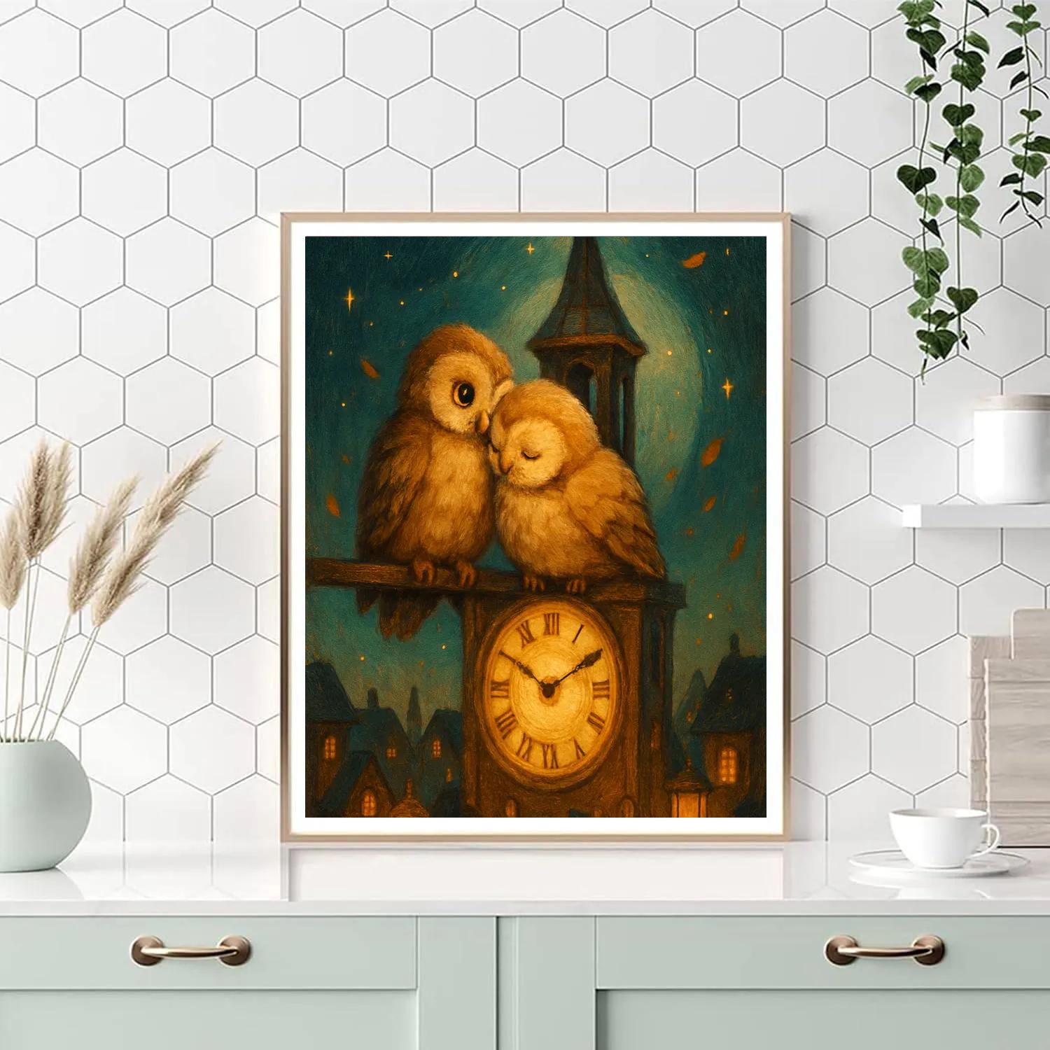 The Clocktower Owls Halloween Watch paint by color