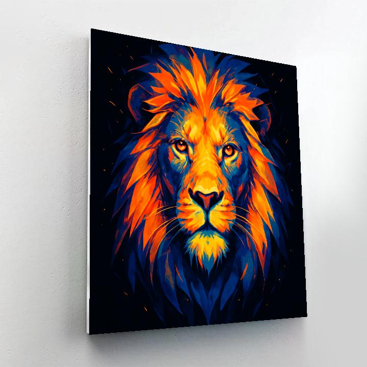 Voltage Mane Lion paint by numbers