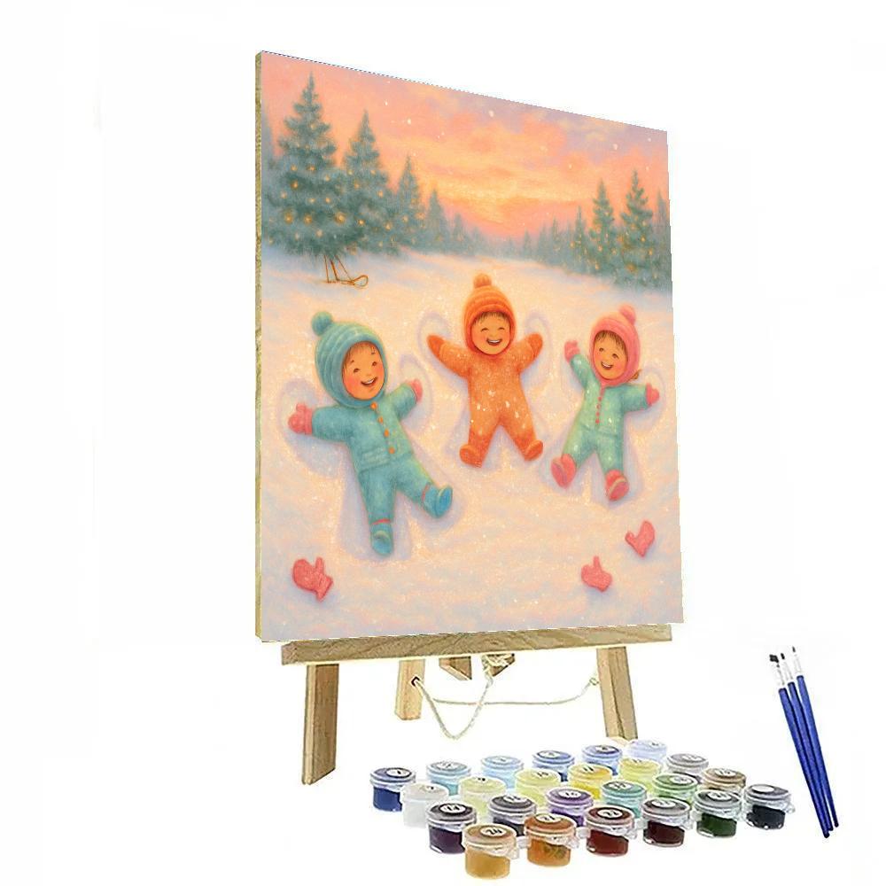 Snow Angel Workshop On The Frozen Meadow painting number kit