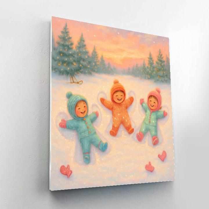 Snow Angel Workshop On The Frozen Meadow painting number kit