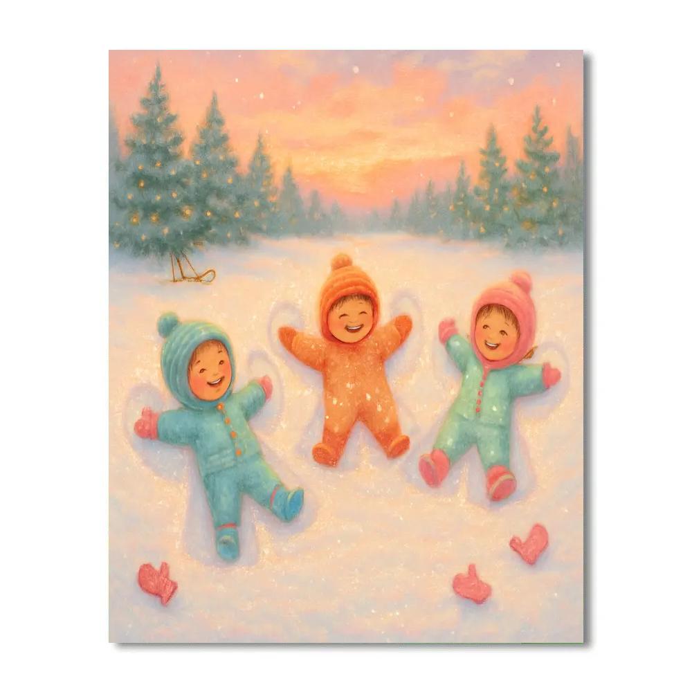 Snow Angel Workshop On The Frozen Meadow painting number kit
