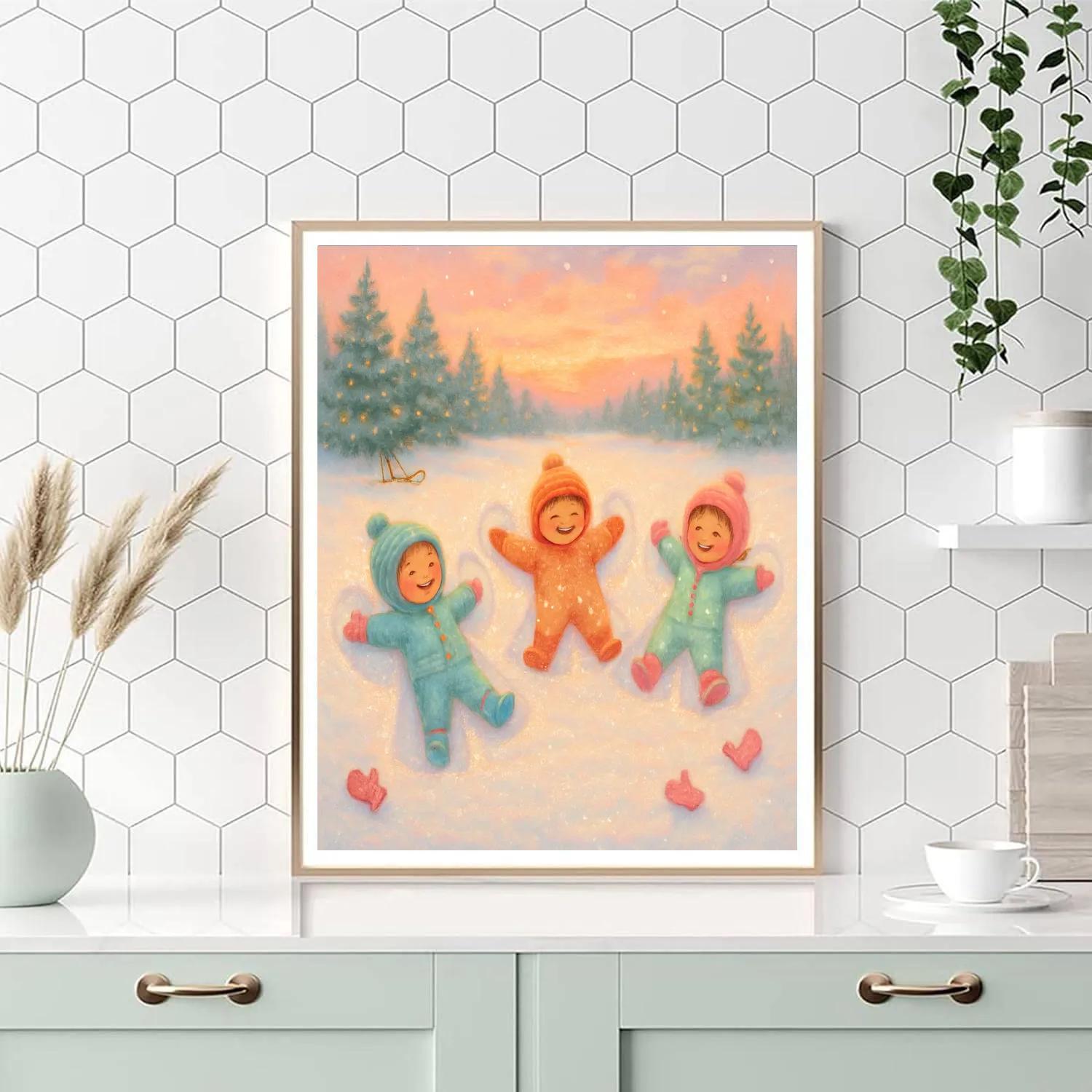 Snow Angel Workshop On The Frozen Meadow painting number kit