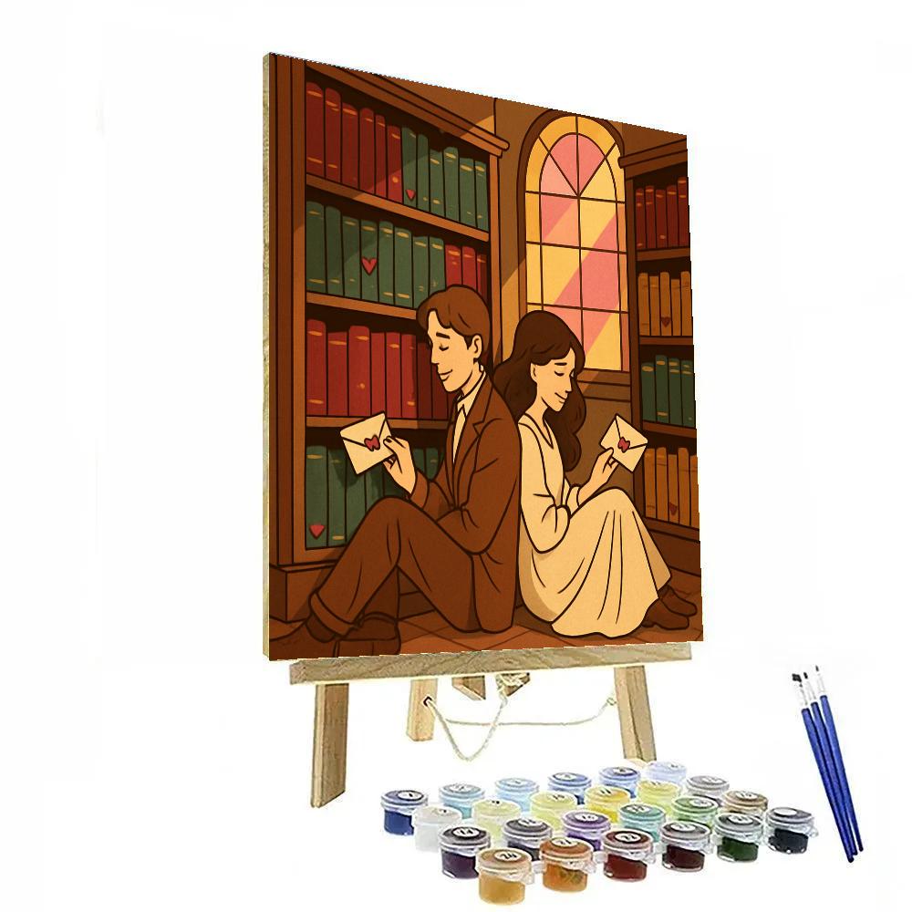 Library Of Secret Letters On Valentines Day paint by number