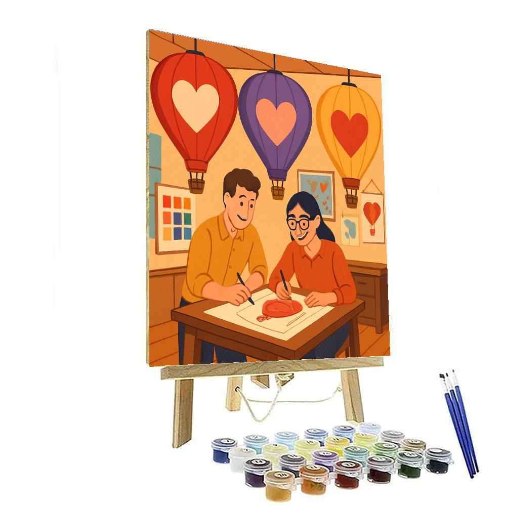 Valentines Day Balloon Workshop Afternoon paint by number