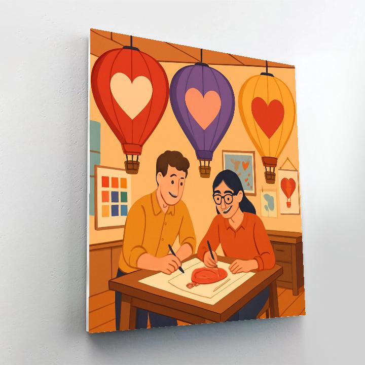 Valentines Day Balloon Workshop Afternoon paint by number