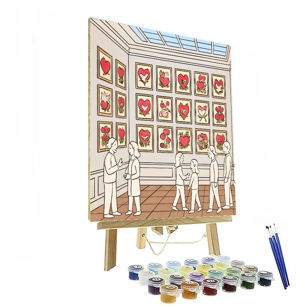 Museum Of Vintage Valentines Day Cards Paint by numbers kits