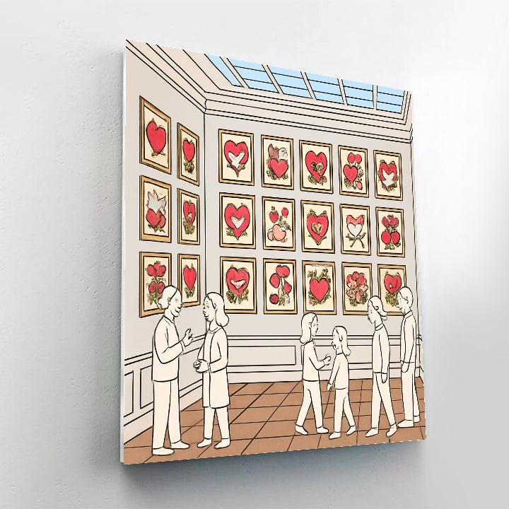 Museum Of Vintage Valentines Day Cards Paint by numbers kits