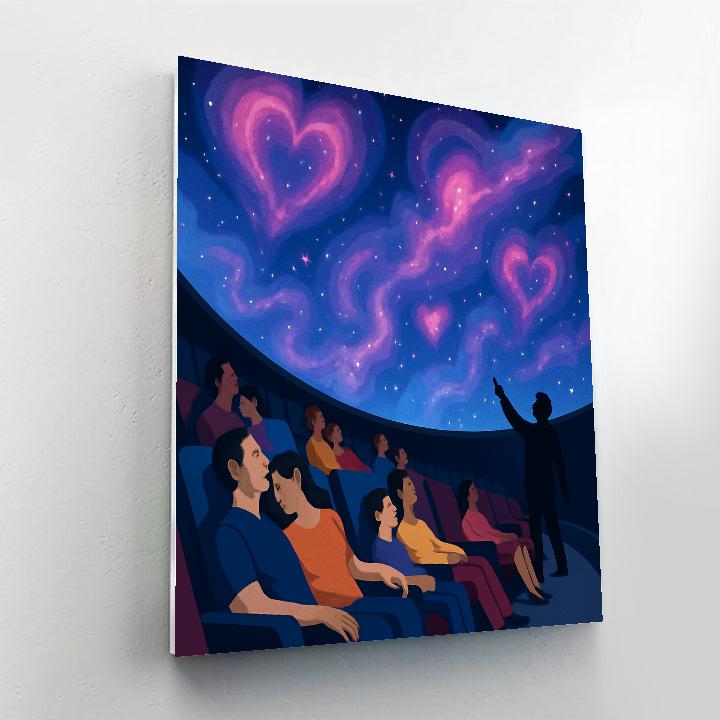 Planetarium Dome Valentines Day Show Paint by numbers art