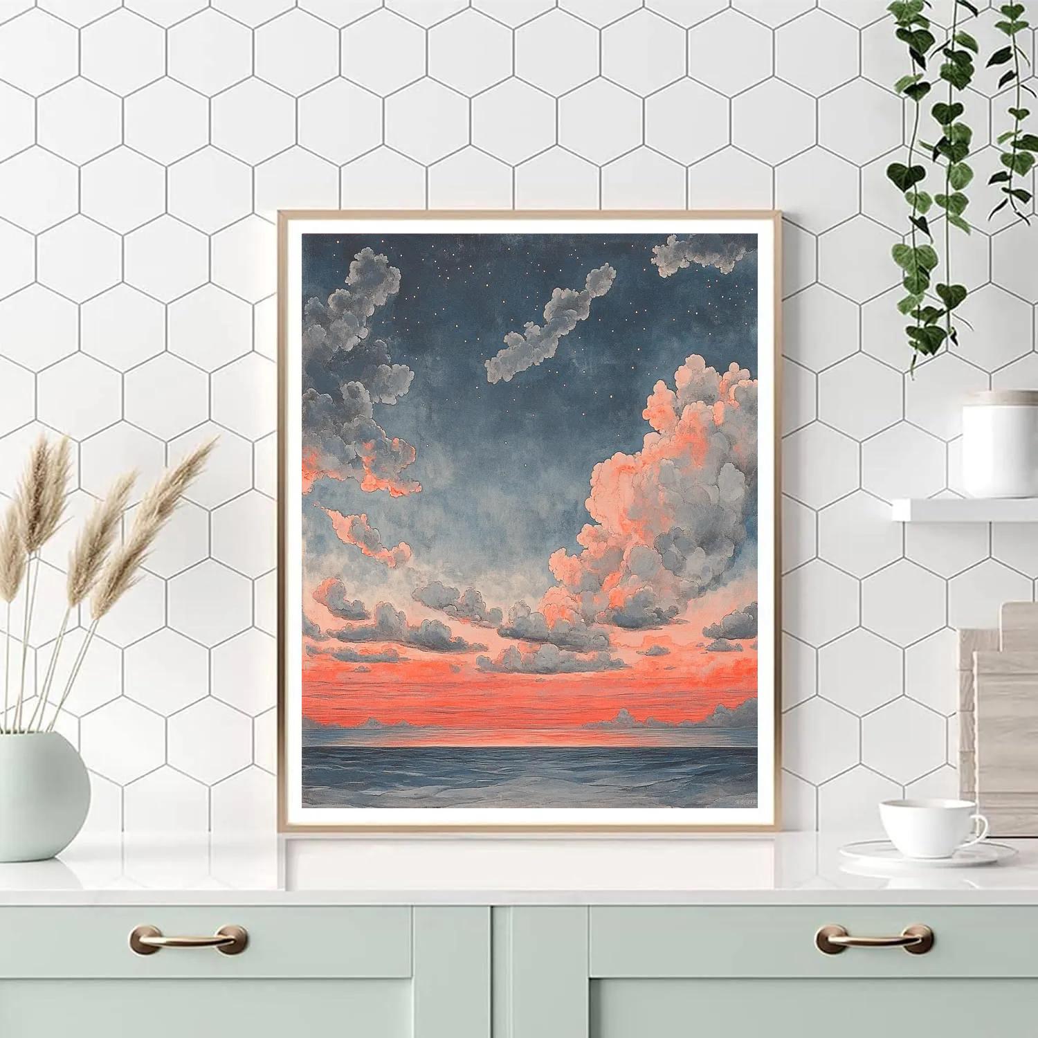 Michelangelo Inspired Citylights Atmosphere painting number kit