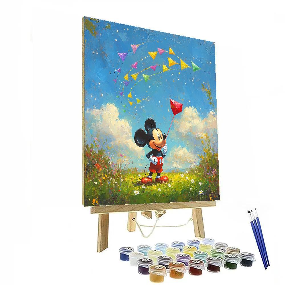Mickey Mouse Sky Kite Carnival Paint by numbers kits