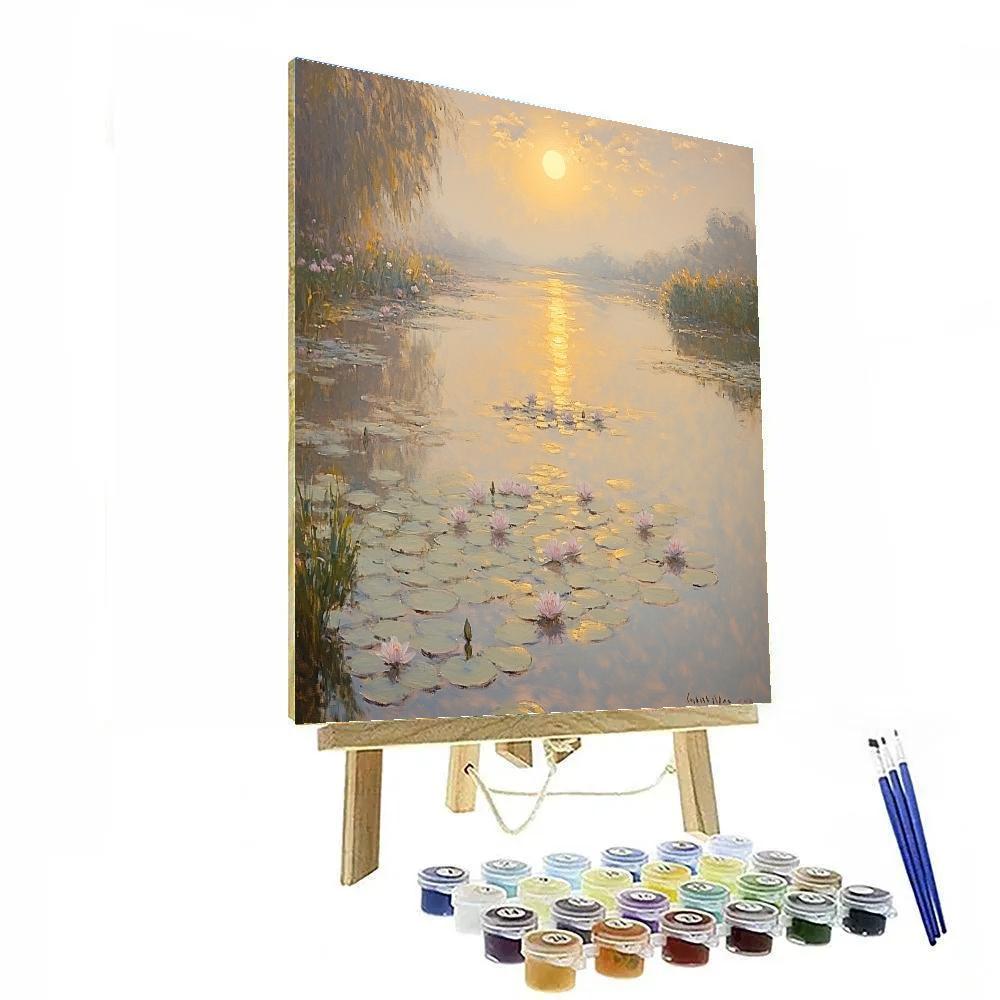 Claude Monet Inspired Water Garden Eclipse paint by numbers